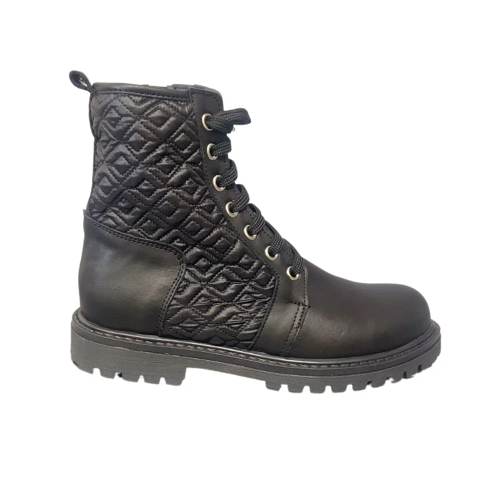 Φωτογραφία προϊόντος: Aby Shoes Παιδικό δερμάτινο μαύρο μποτάκι Aby 281