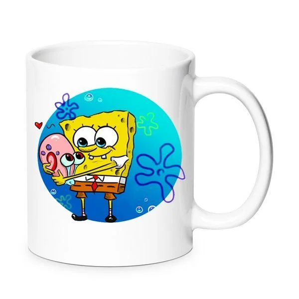 Φωτογραφία προϊόντος: Spongebob mug Μπομπ ο Σφουγγαράκης κούπα no15 κεραμική 330ml