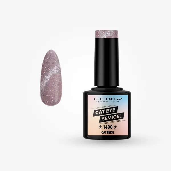 Φωτογραφία προϊόντος: Elixir Makeup Elixir Make-Up Semigel Nail Polish (Oat beige)#1400 8ml