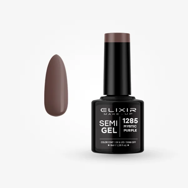 Φωτογραφία προϊόντος: Elixir Makeup Elixir Make-Up Semigel Nail Polish (Mystik Purple) #1285 8ml