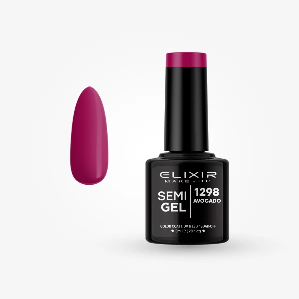 Φωτογραφία προϊόντος: Elixir Makeup Elixir Make-Up Semigel Nail Polish (Avocado) #1298 8ml