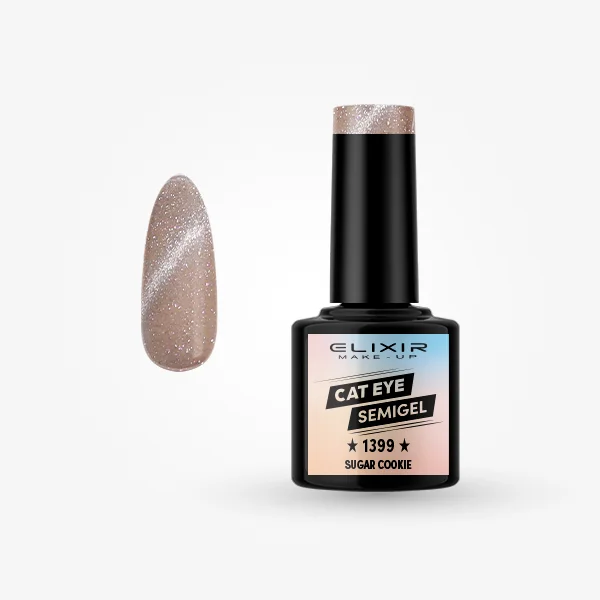 Φωτογραφία προϊόντος: Elixir Makeup Elixir Make-Up Semigel Nail Polish (Sugar cookie)#1399 8ml