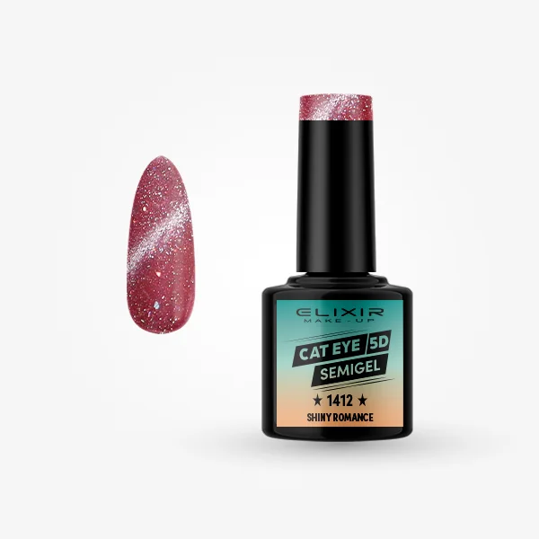 Φωτογραφία προϊόντος: Elixir Makeup Elixir Make-Up Semigel Nail Polish (Shiny romance)#1412 8ml