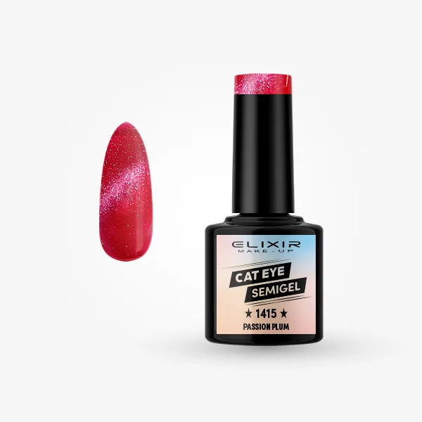 Φωτογραφία προϊόντος: Elixir Makeup Elixir Make-Up Semigel Nail Polish (Passion Plum)#1415 8ml