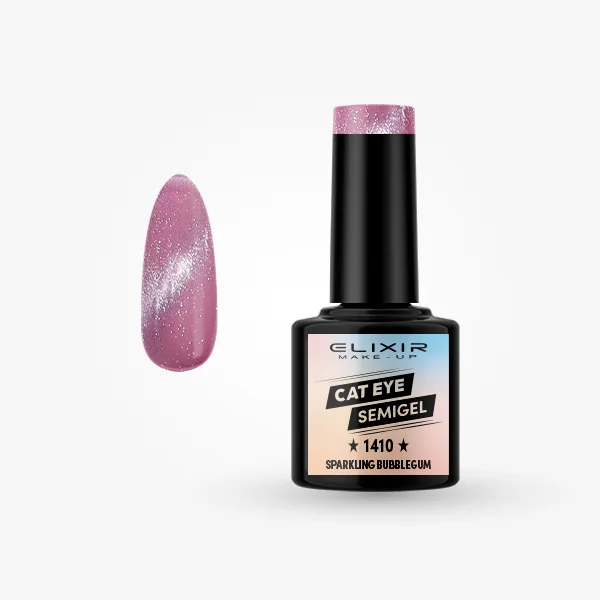 Φωτογραφία προϊόντος: Elixir Makeup Elixir Make-Up Semigel Nail Polish (Sparkling bubblegum)#1410 8ml
