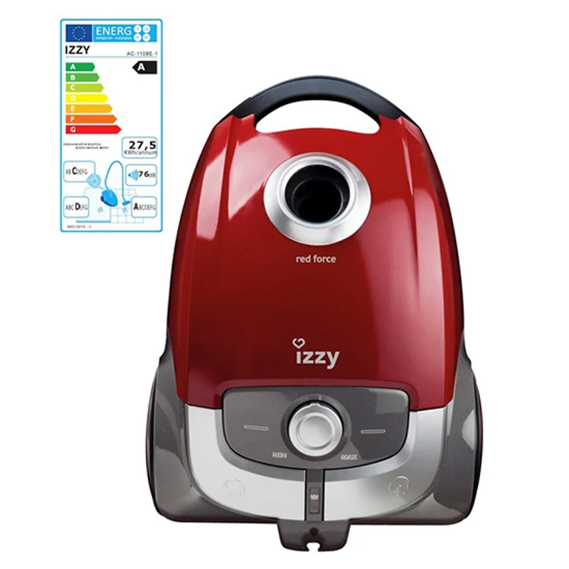 Φωτογραφία προϊόντος: Izzy AC1108 Red Force 222372 (Ηλεκτρική σκούπα με σακούλα A/A/D/C 76dB)