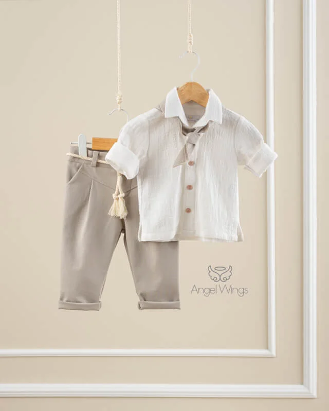 Φωτογραφία προϊόντος: Βαπτιστικό Ρούχο Angel Wings Bernard