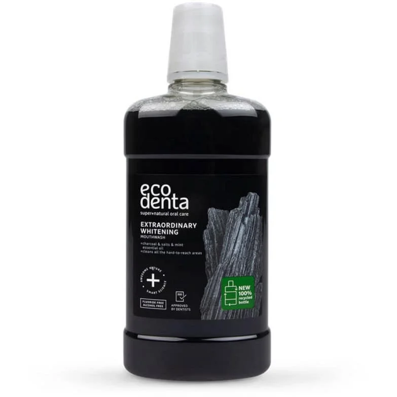 Φωτογραφία προϊόντος: OEM Ecodenta Extra Whitening Mouthwash With Black Charcoal Στοματικό Διάλυμα για Λεύκανση 500ml