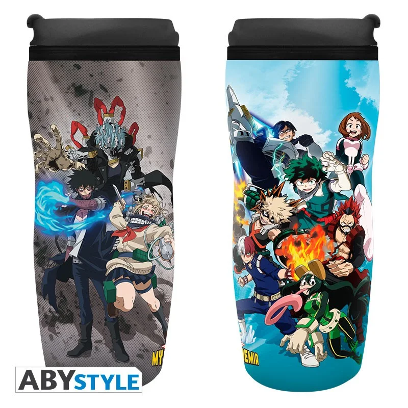 Φωτογραφία προϊόντος: Abysse Κούπα θερμός MY HERO ACADEMIA - Travel mug "Heroes vs. Villains"
