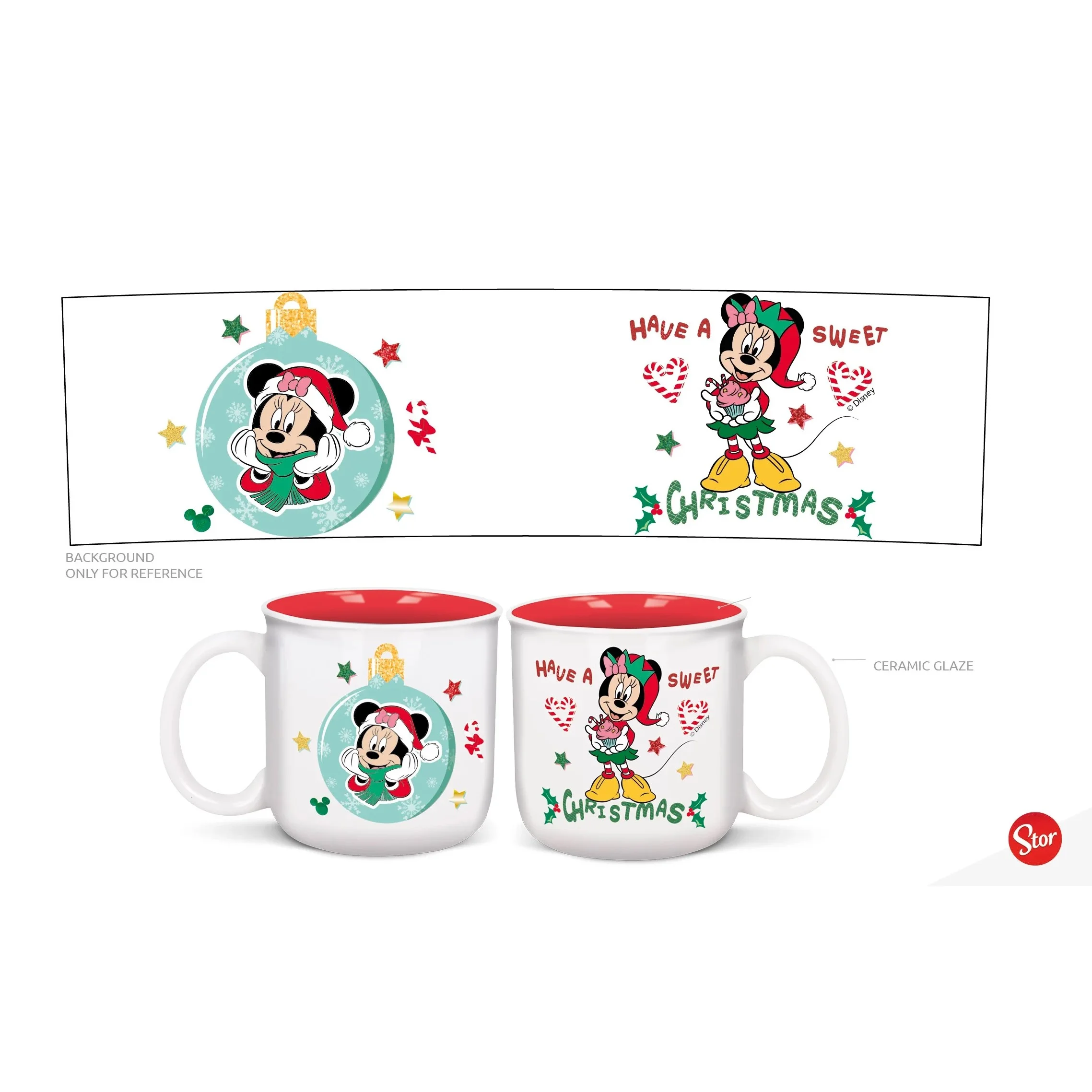 Φωτογραφία προϊόντος: STOR Κούπα κεραμική MINNIE 420ml Merry Xmas - Breakfast Mug 56004089