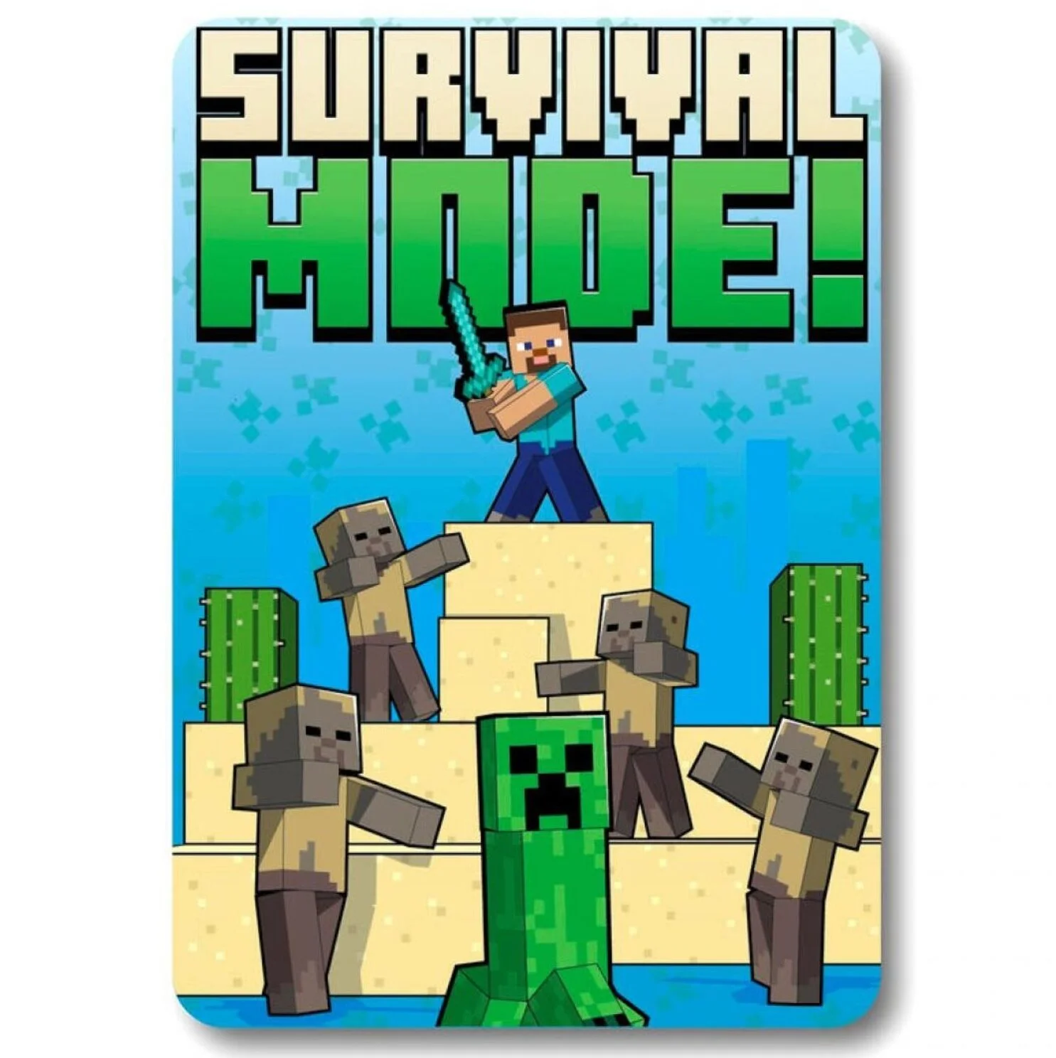 Φωτογραφία προϊόντος: Mojang AB Κουβερτάκι Minecraft Fleece blanket - Survival fashion MNC24-4353