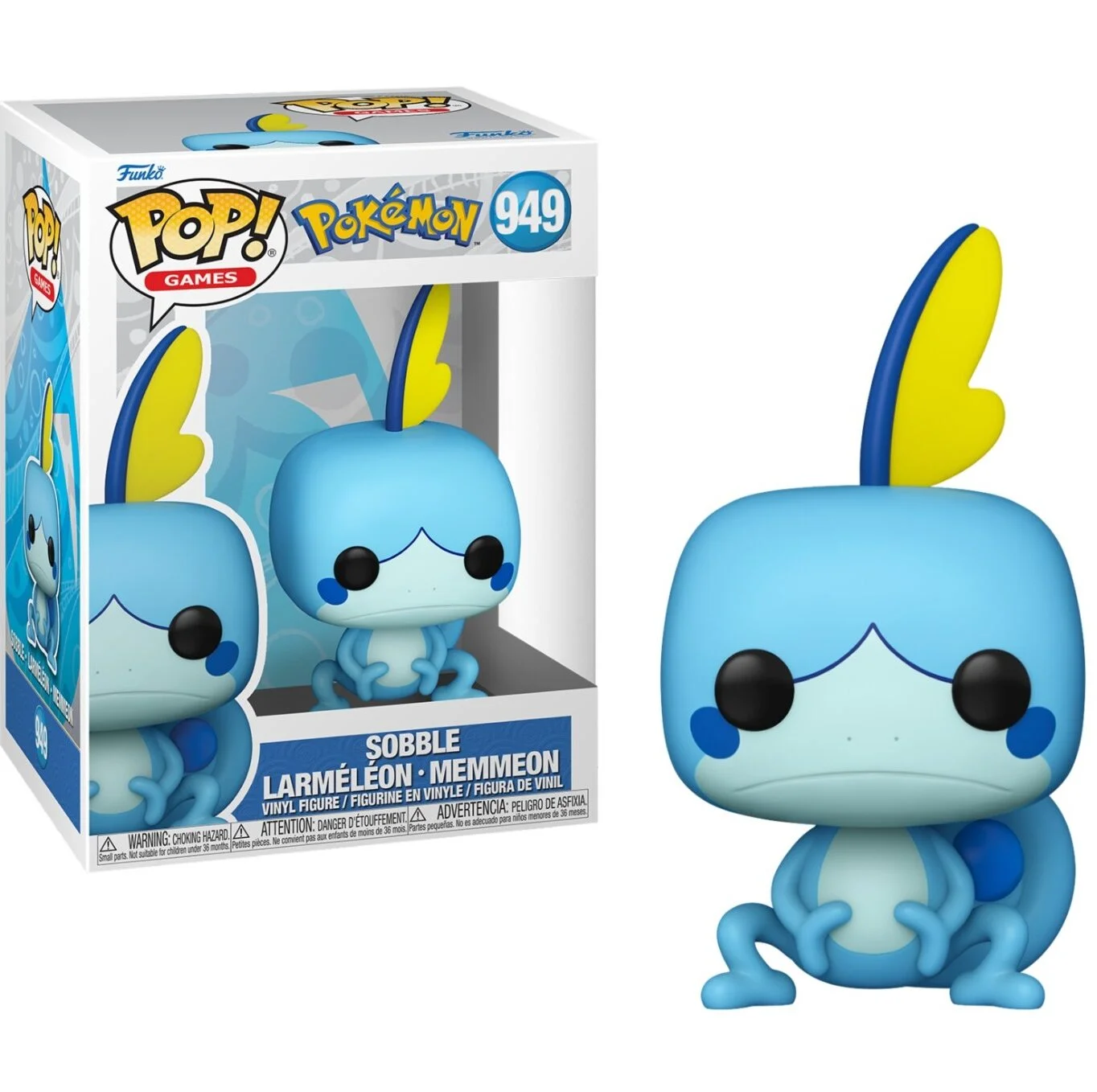 Φωτογραφία προϊόντος: Funko Pop! Games: Pokemon - Sobble Larmeleon Memmeleon #949 Vinyl Figure
