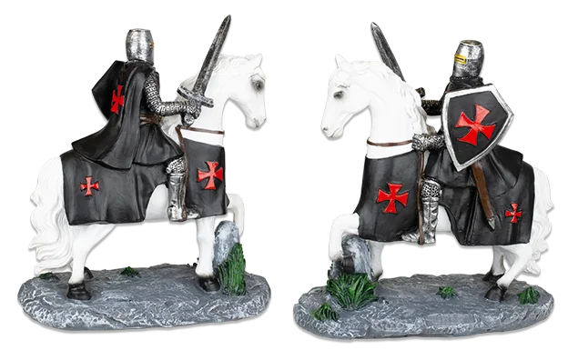 Φωτογραφία προϊόντος: ALBAINOX ΦΙΓΟΥΡΑ TOLE10 White horse. Black Templar with sword.20cm, 39576