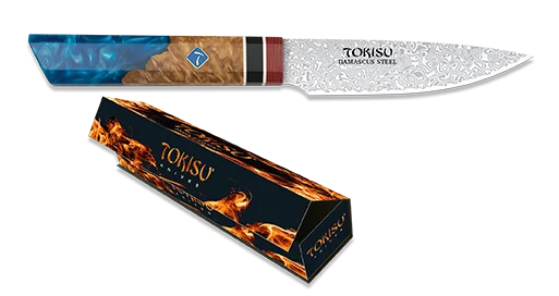 Φωτογραφία προϊόντος: ΜΑΧΑΙΡΙ ΚΟΥΖΙΝΑΣ TOKISU, PETTY knife. Damascus blade, 11 cm, 17456