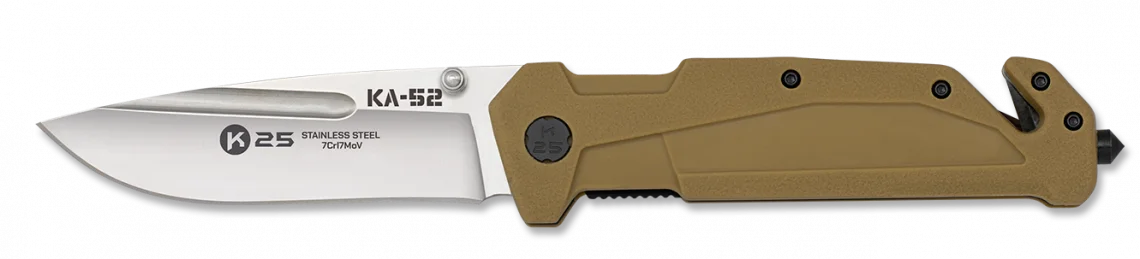 Φωτογραφία προϊόντος: ΣΟΥΓΙΑΣ K25 KA-52 penknife. Rubbered handle. Coyte, blade 9cm, 18870