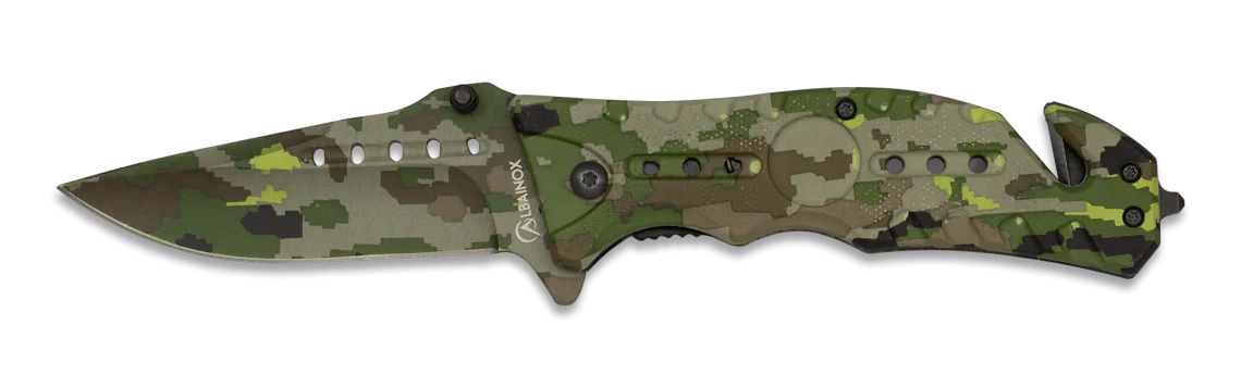 Φωτογραφία προϊόντος: ΣΟΥΓΙΑΣ ALBAINOX, Rubbered fiber/Green camo, 18401-A