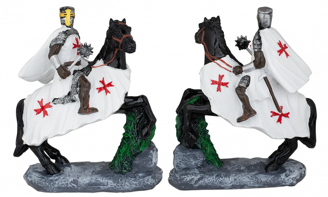 Φωτογραφία προϊόντος: ALBAINOX ΦΙΓΟΥΡΑ TOLE10 Black horse-White Templar. Morning star 20cm, 39582