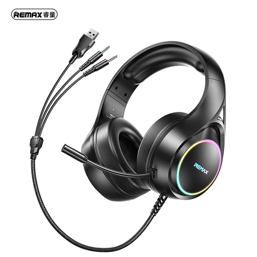 Φωτογραφία προϊόντος: REMAX RM-708 (BLACK) RGB WIRED HEADSET