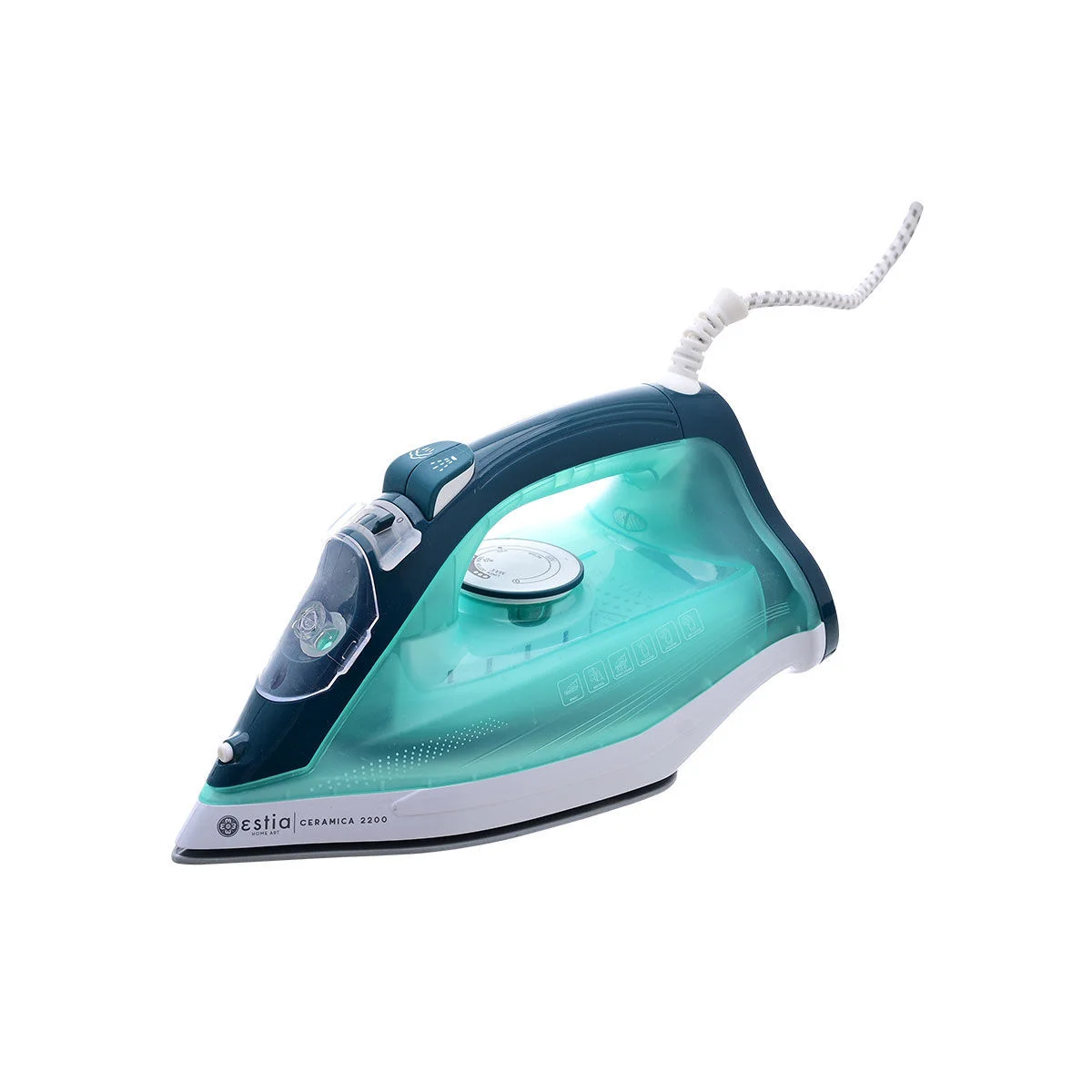 Φωτογραφία προϊόντος: ESTIA ΣΙΔΕΡΟ ΑΤΜΟΥ CERAMICA 2200w ΜΕ ΚΕΡΑΜΙΚΗ ΠΛΑΚΑ