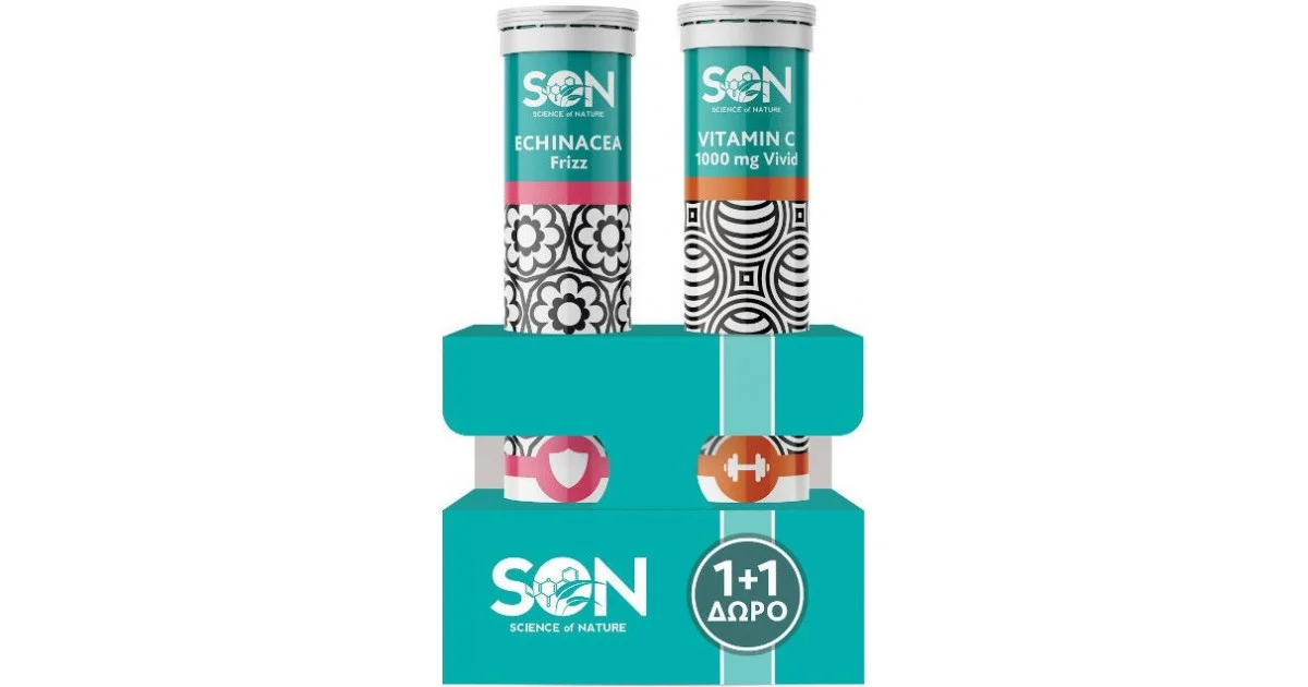 Φωτογραφία προϊόντος: Son Science of Nature Echinacea & Vitamin C Συμπλήρωμα για την Ενίσχυση του Ανοσοποιητικού 40 αναβράζοντα δισκία Lime