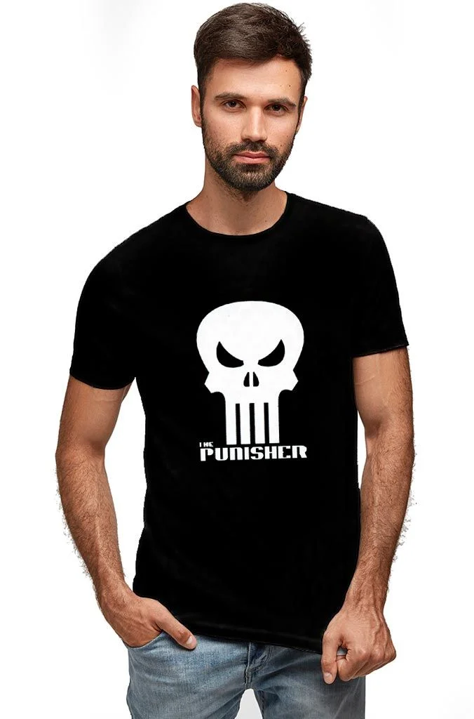 Φωτογραφία προϊόντος: Prime T-Shirt Μαύρο με σχέδιο Punisher 8061-1