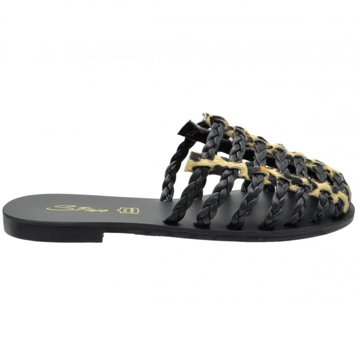 Φωτογραφία προϊόντος: Spiero ΣΑΝΔΑΛΙ E1-143 PONY LEOPARD ΔΕΡΜΑ
