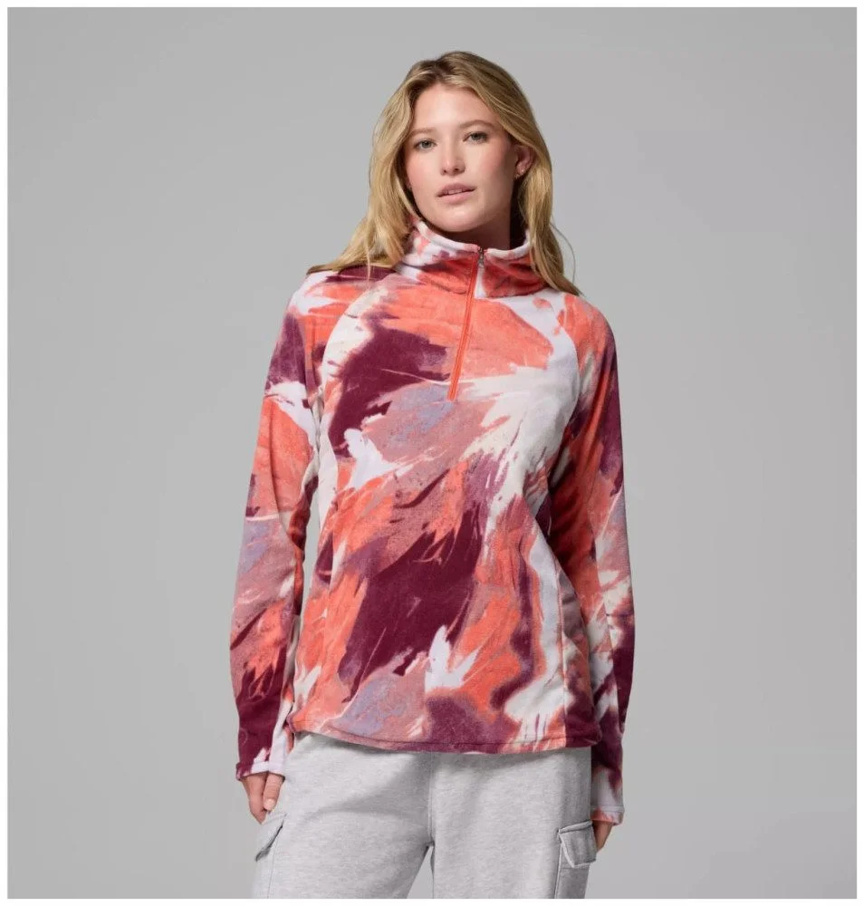 Φωτογραφία προϊόντος: Μπλούζα Fleece Columbia Γυναικεία Glacial IV Print 1/2 Zip Zing/Snowflight - 1802161-864