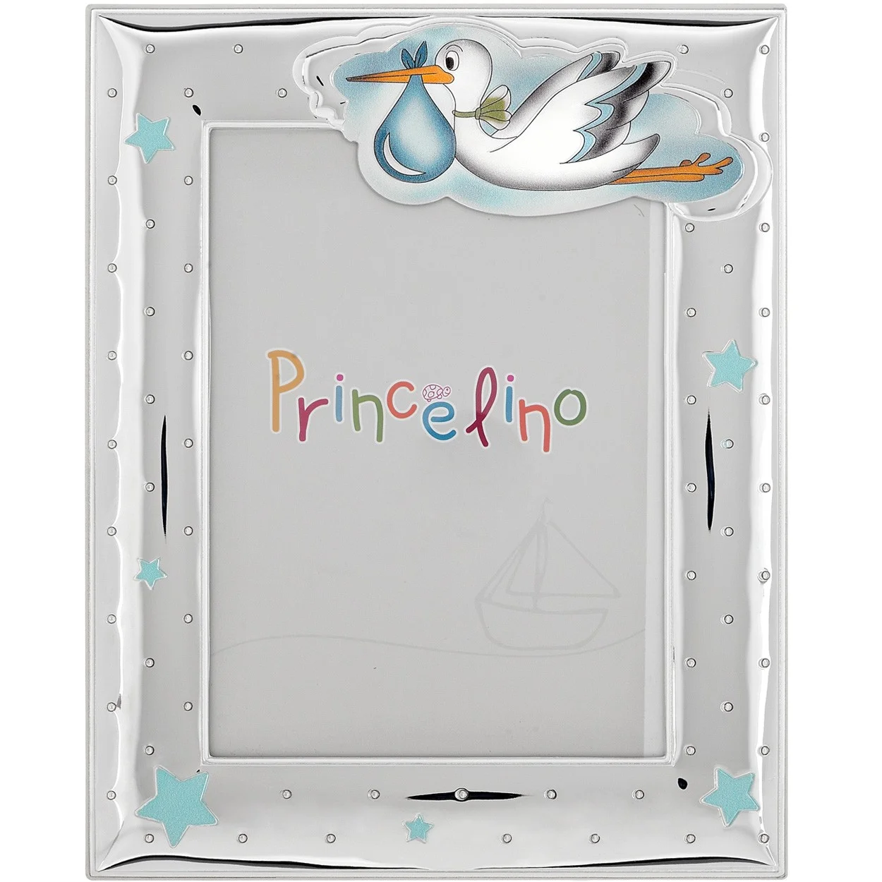 Φωτογραφία προϊόντος: PRINCE SILVERO Παιδική Κορνίζα για Αγόρι με φίλμ ασημιού 925 / Διαστασεις φωτό 13 cm X 18 cm / PRINCELINO – MA/270B-C