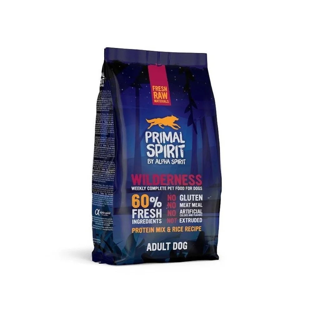 Φωτογραφία προϊόντος: Primal Spirit Ξηρά Τροφή Σκύλου 60% Wilderness 1kg
