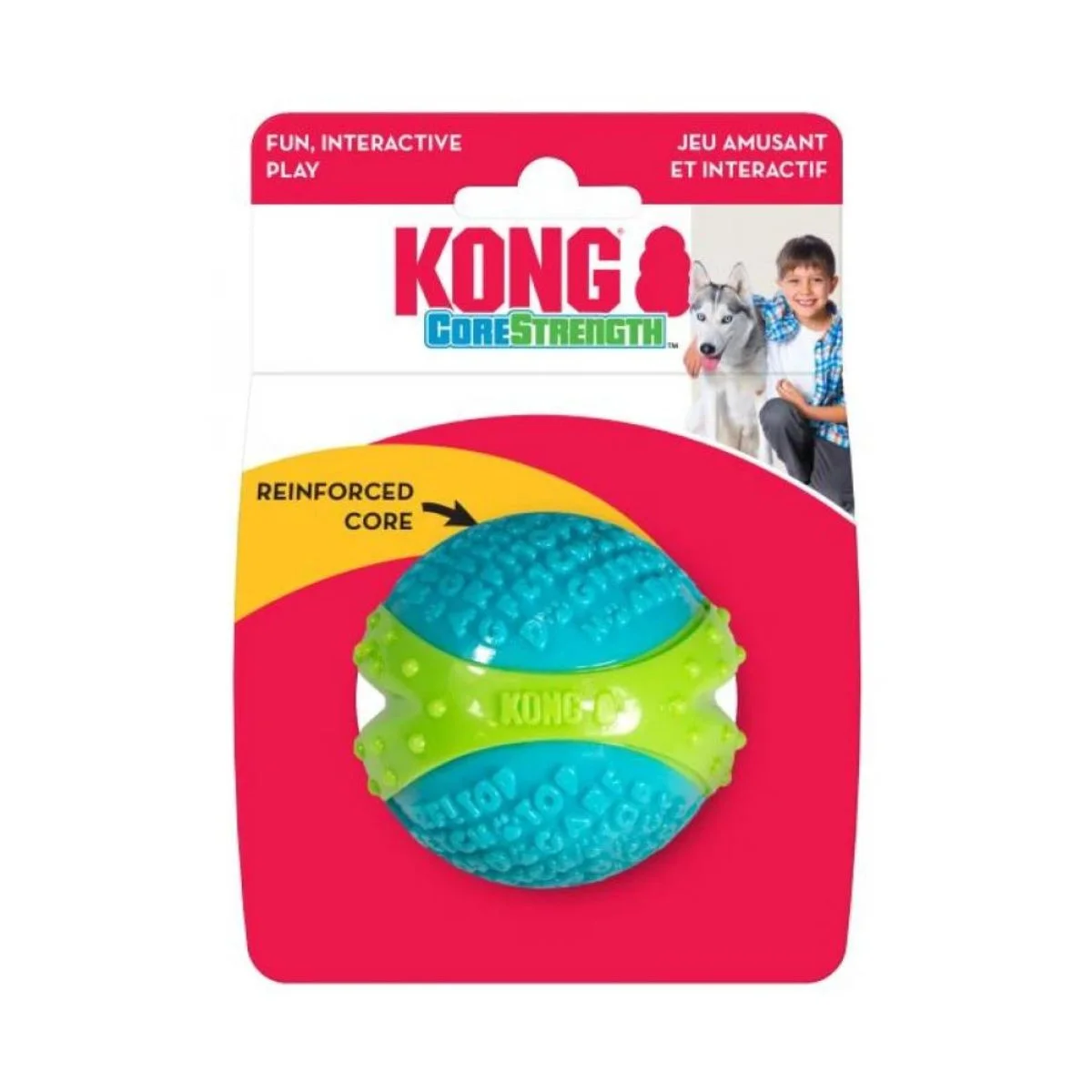 Φωτογραφία προϊόντος: Kong Corestrength Ball Παιχνίδι Σκύλου Μπάλα Λαστιχένιο Medium