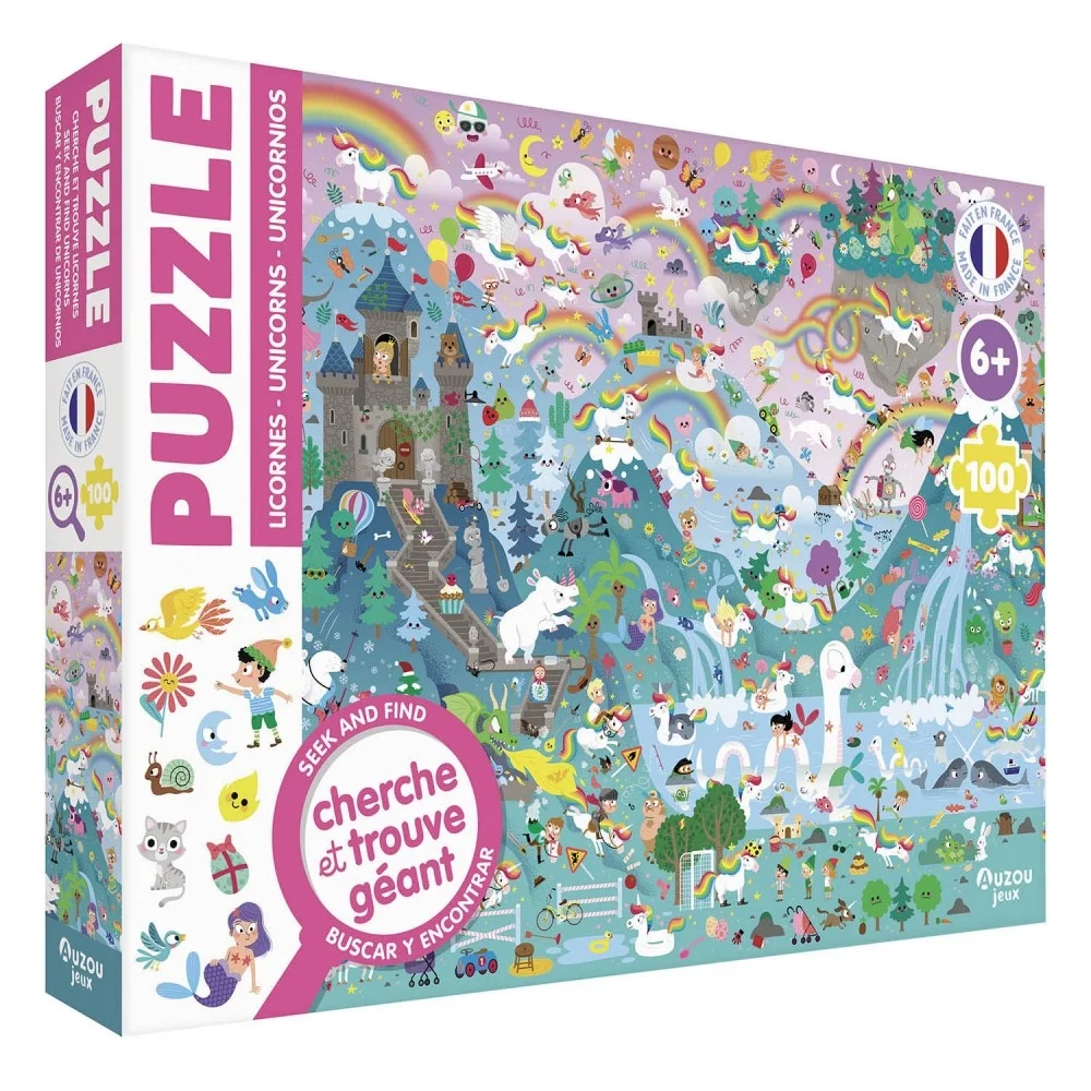Φωτογραφία προϊόντος: OEM Seek and Find Puzzle - 100 pcs - Unicorns