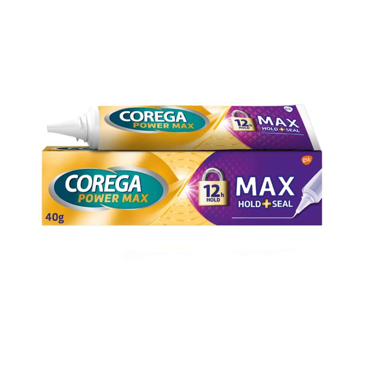 Φωτογραφία προϊόντος: Medipharmacy Corega Max Hold & Seal Στερεωτική Κρέμα Οδοντοστοιχιών 40 gr