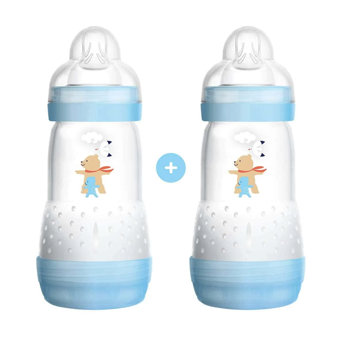 Φωτογραφία προϊόντος: Medipharmacy Mam Easy Start Anti-Colic Δύο Πλαστικά Μπιμπερό με Δύο Θηλές Σιλικόνης 2+ μηνών 2x260ml σε Διπλή Συσκευασία 2τμχ
