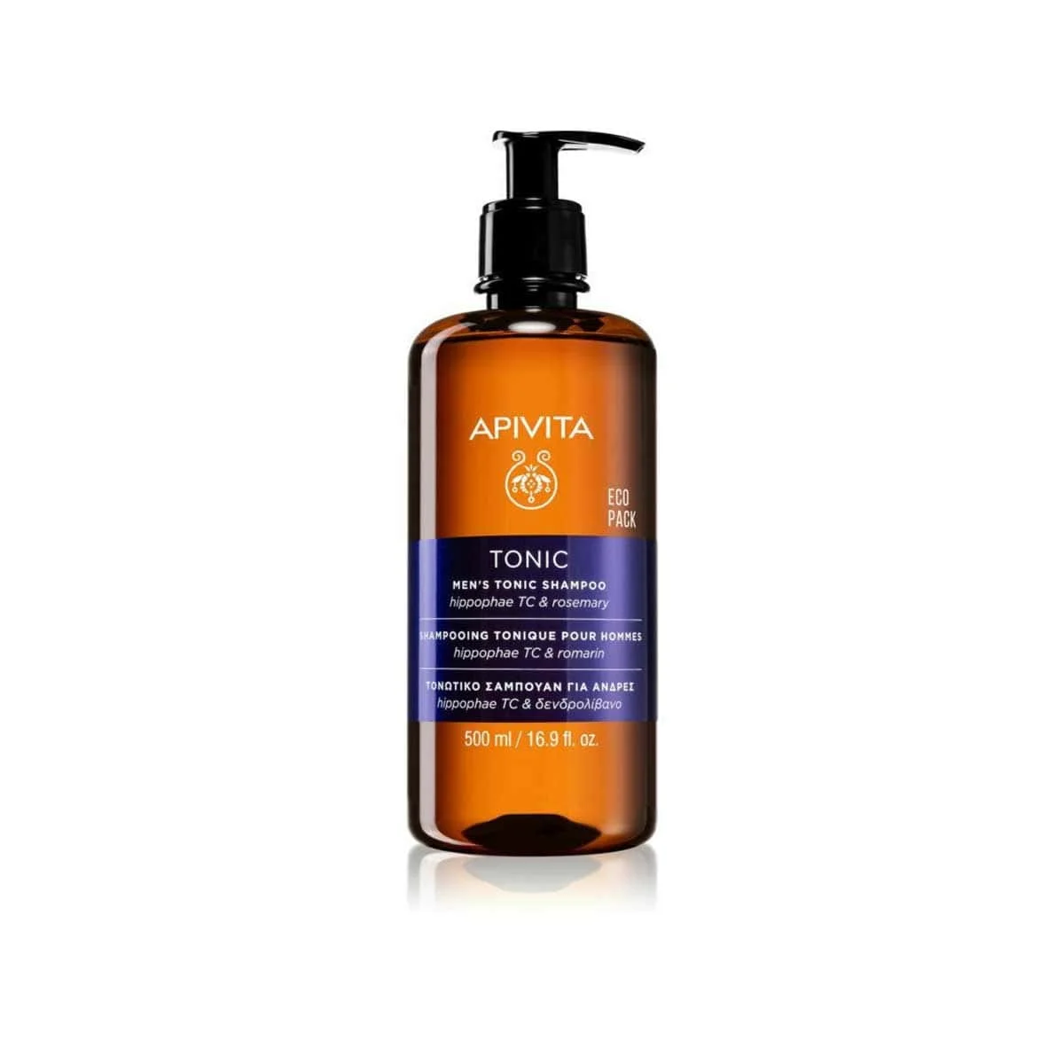 Φωτογραφία προϊόντος: Medipharmacy Apivita Men's Tonic Shampoo Hippophae TC & Rosemary 500 ml