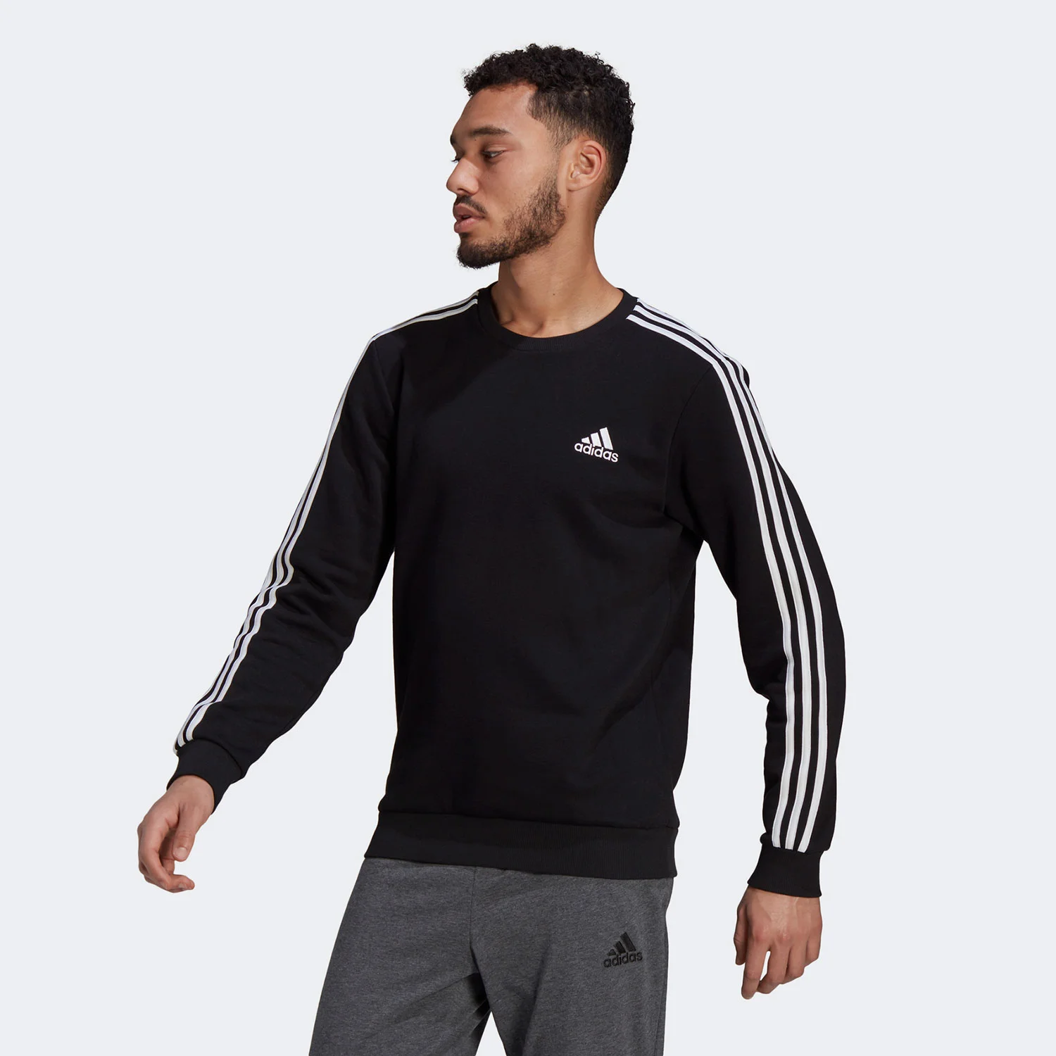 Φωτογραφία προϊόντος: ADIDAS PERFORMANCE ADIDAS ESSENTIALS FLEECE 3-STRIPES SWEATSHIRT ΜΑΥΡΟ