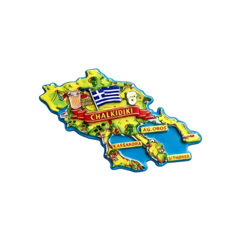 Φωτογραφία προϊόντος: Tradesor Τουριστικό μαγνητάκι Souvenir - Σετ 12pcs - Chalkidiki - 678579