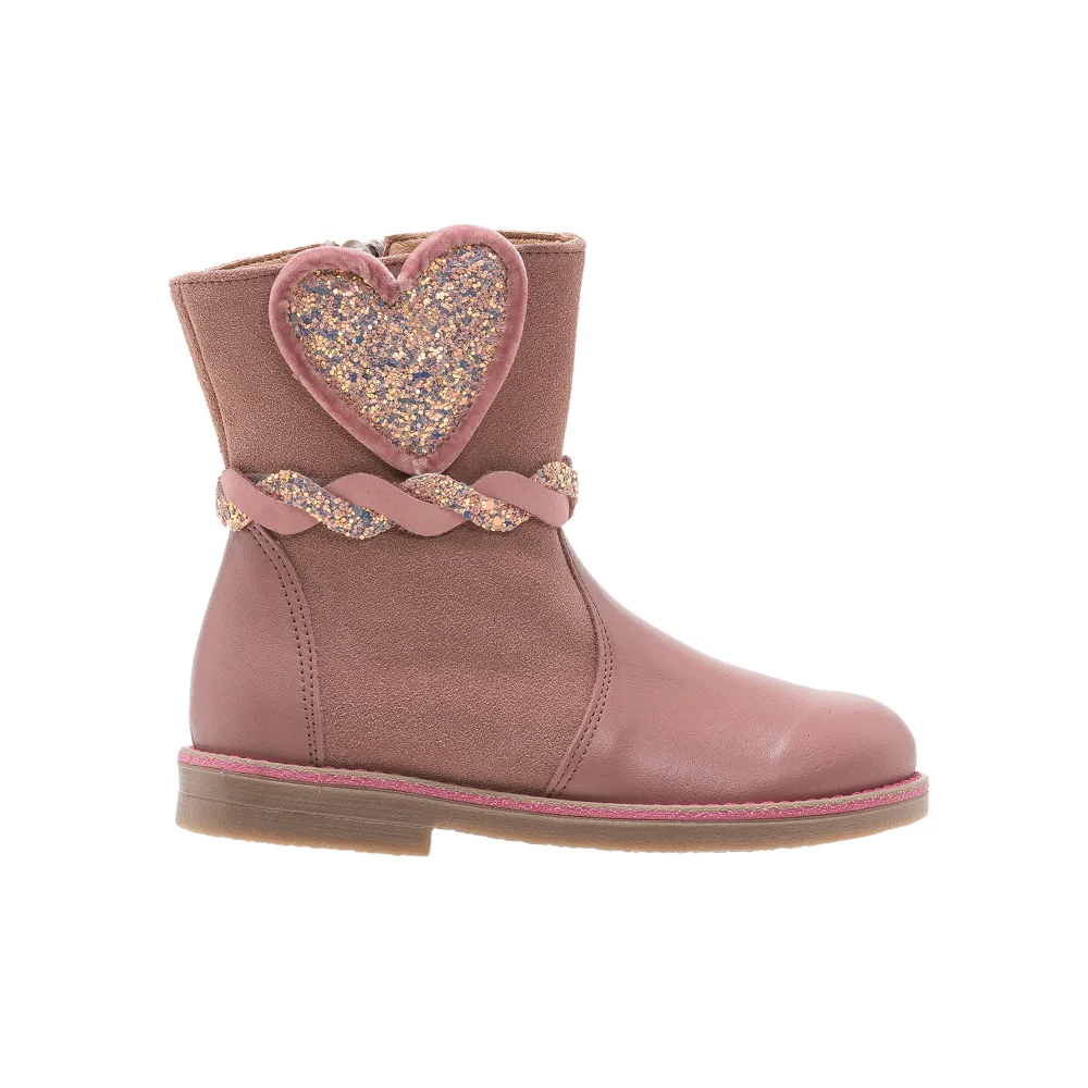 Φωτογραφία προϊόντος: Aby Shoes Δερμάτινο ροζ μποτάκι Aby 964