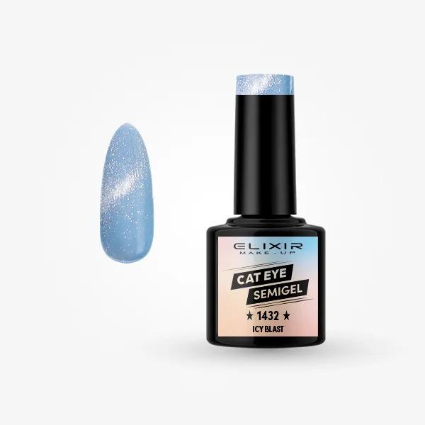 Φωτογραφία προϊόντος: Elixir Makeup Elixir Make-Up Semigel Nail Polish (Icy blast)#1432 8ml
