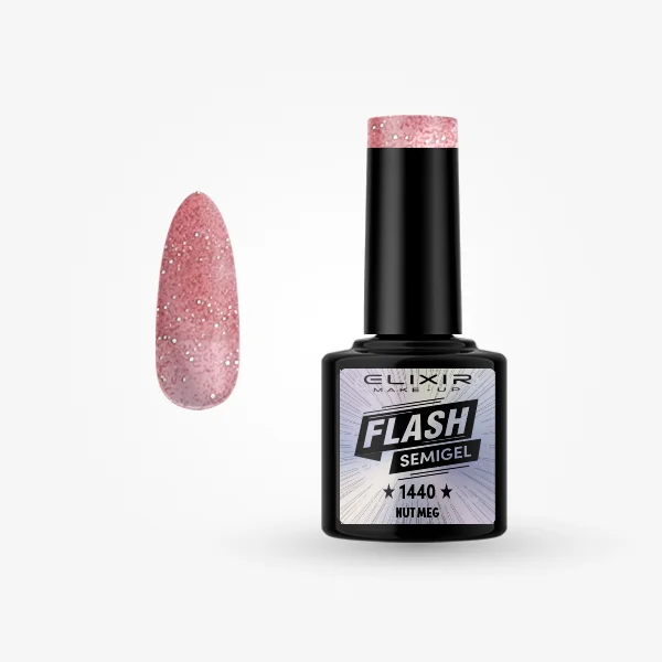 Φωτογραφία προϊόντος: Elixir Makeup Elixir Make-Up Semigel Nail Polish (Nut meg)#1440 8ml