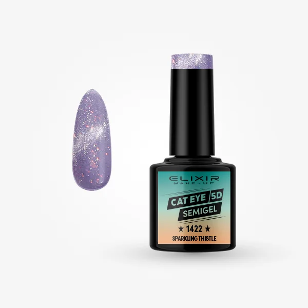 Φωτογραφία προϊόντος: Elixir Makeup Elixir Make-Up Semigel Nail Polish (Sparkling thistle)#1422 8ml