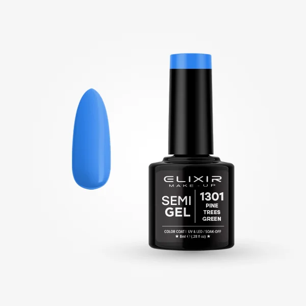 Φωτογραφία προϊόντος: Elixir Makeup Elixir Make-Up Semigel Nail Polish (Pine trees green) #1301 8ml