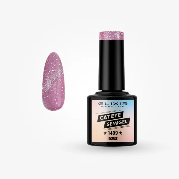 Φωτογραφία προϊόντος: Elixir Makeup Elixir Make-Up Semigel Nail Polish (Rouge)#1409 8ml