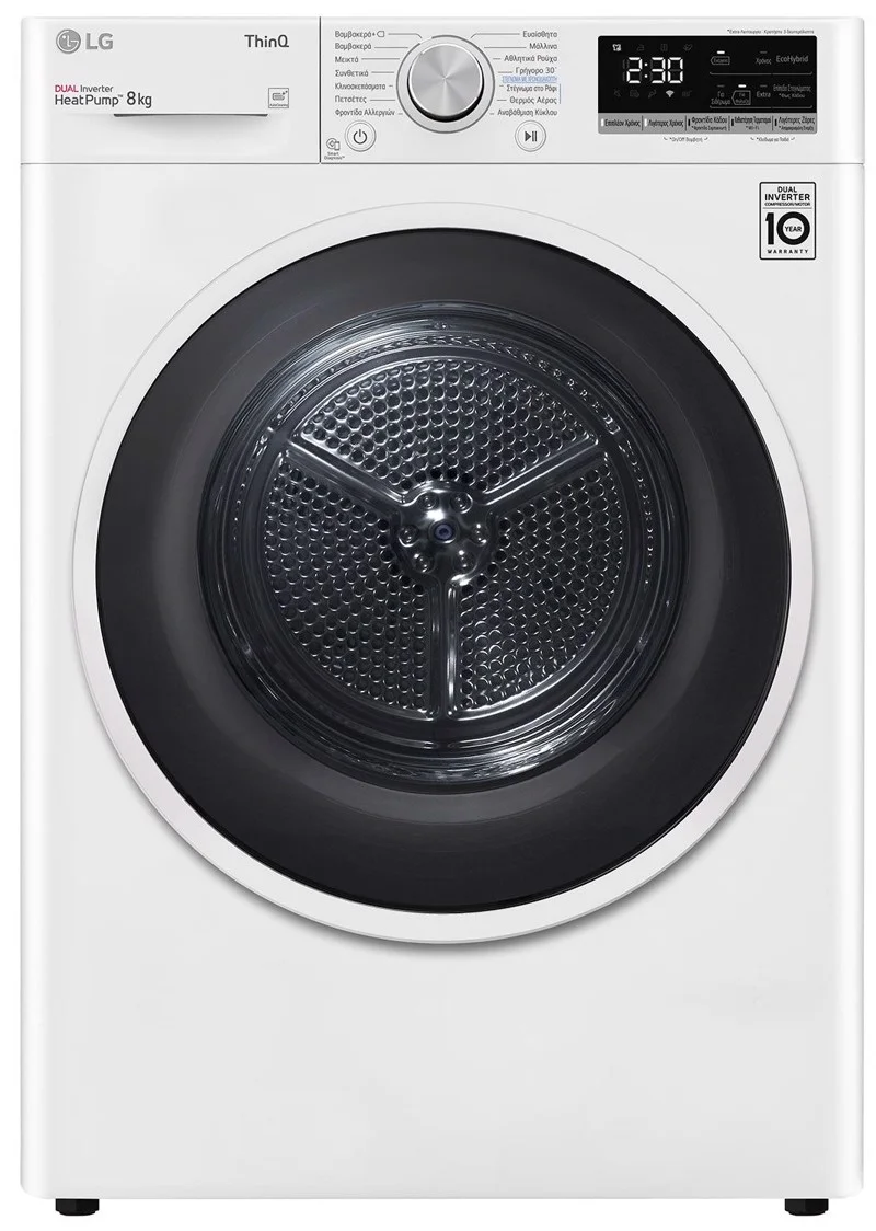 Φωτογραφία προϊόντος: LG RH80V9AVHN (Στεγνωτήριο Ρούχων A+++ 8kg)