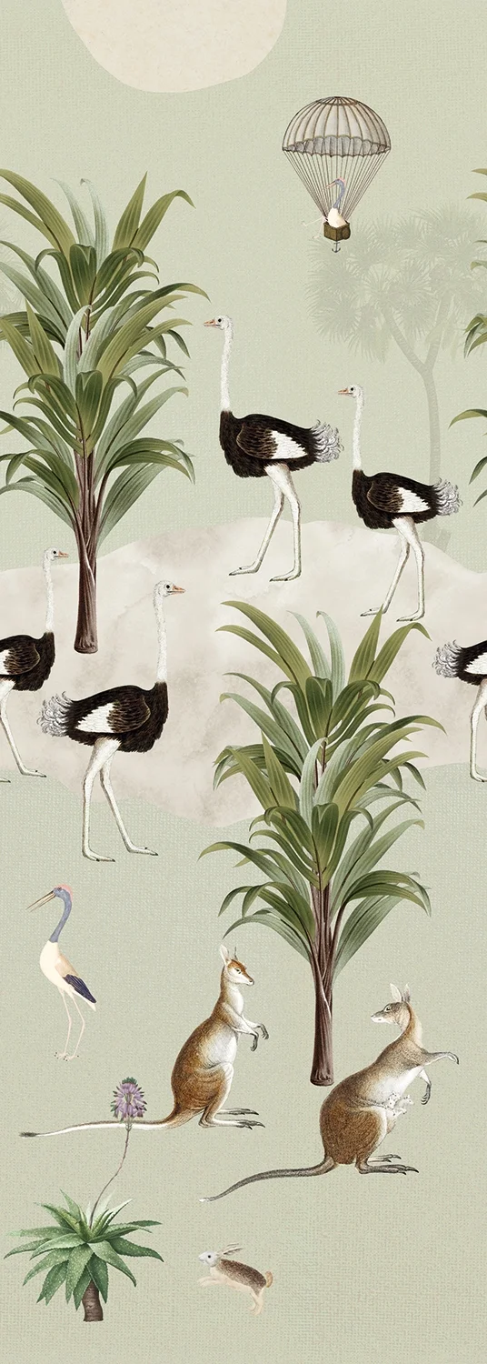 Φωτογραφία προϊόντος: SPITS WALLCOVERIGS Ταπετσαρία BEHANG EXPRESSE OLIVE & NOAH INK7803-BEH - Digital,Non Woven - 280Μx100Π