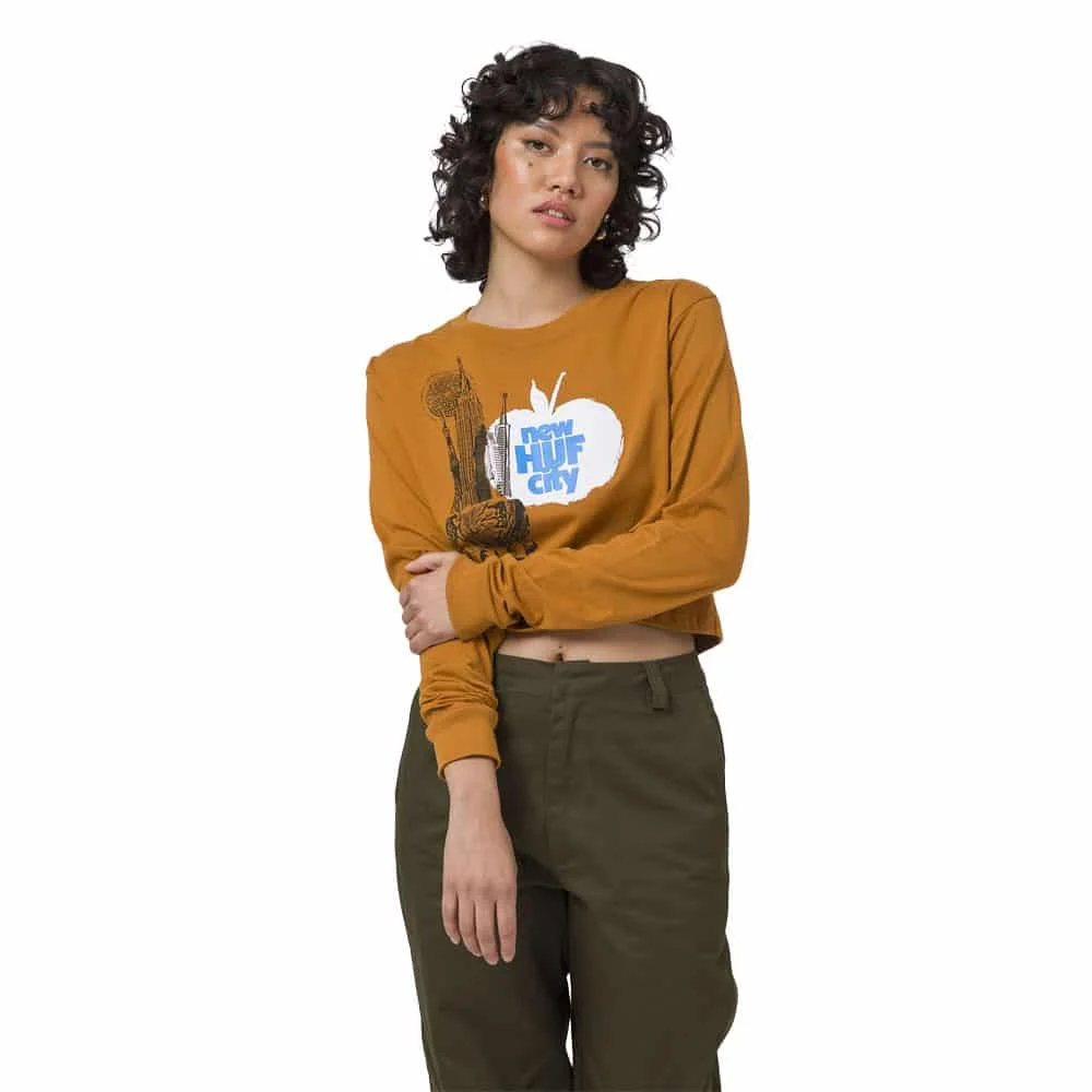 Φωτογραφία προϊόντος: HUF The City LS Crop Tee Burnt Orange