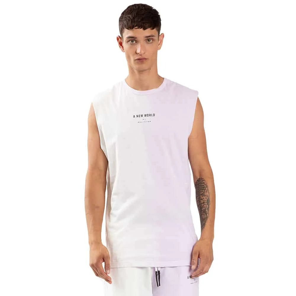 Φωτογραφία προϊόντος: Αμάνικη Μπλούζα Religion Fade Off White Lavender