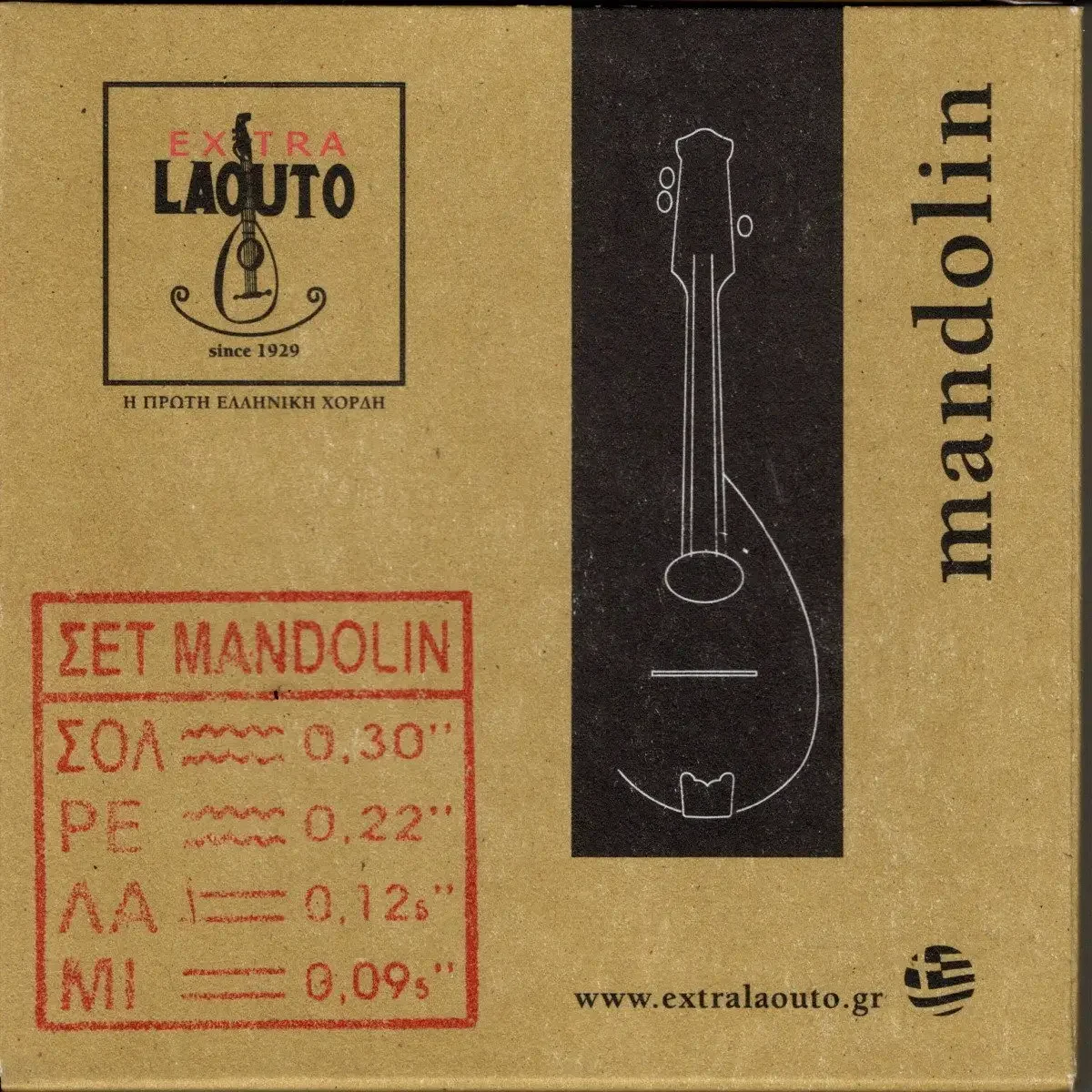 Φωτογραφία προϊόντος: Extra Laouto Classic Extra Light Xορδές Μαντολίνου 009.5