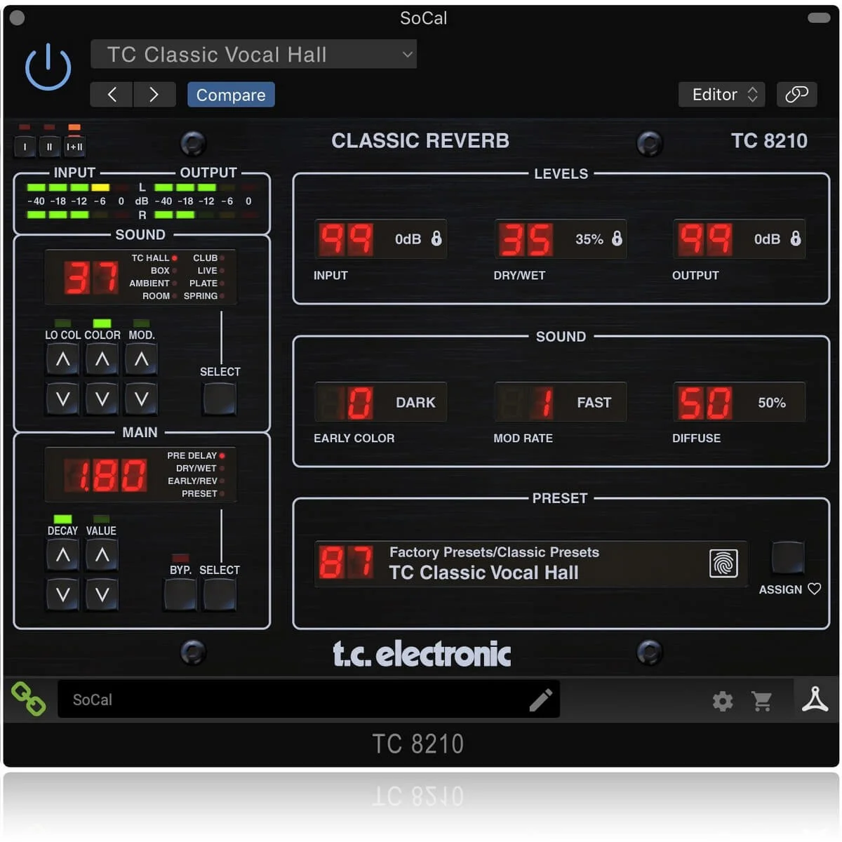 Φωτογραφία προϊόντος: TC Electronic TC8210-DT Reverb Plug-in με Controller