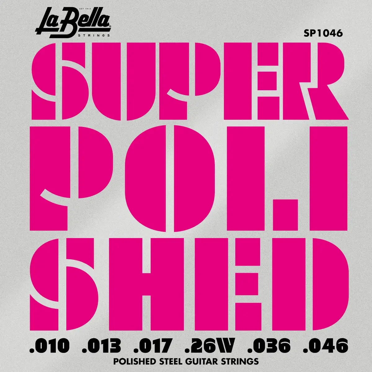 Φωτογραφία προϊόντος: La Bella SP1046 Super Polished Χορδές Ηλεκτρικής Κιθάρας 10-46
