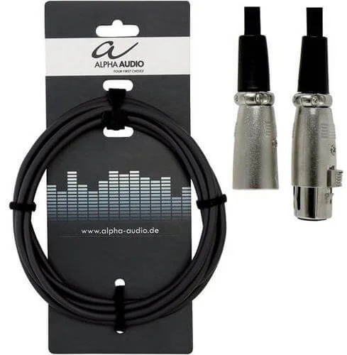 Φωτογραφία προϊόντος: Alpha Audio 190045 Basic Line Καλώδιο για μικρόφωνο XLR(f) - XLR(m) 6 m